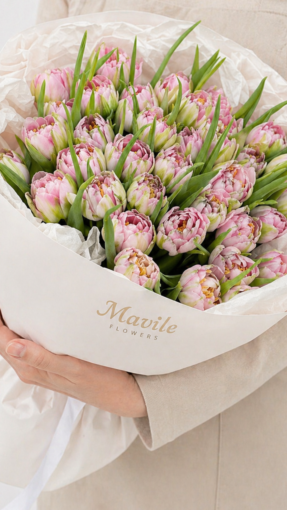 Lumière Peony Tulips Bouquet