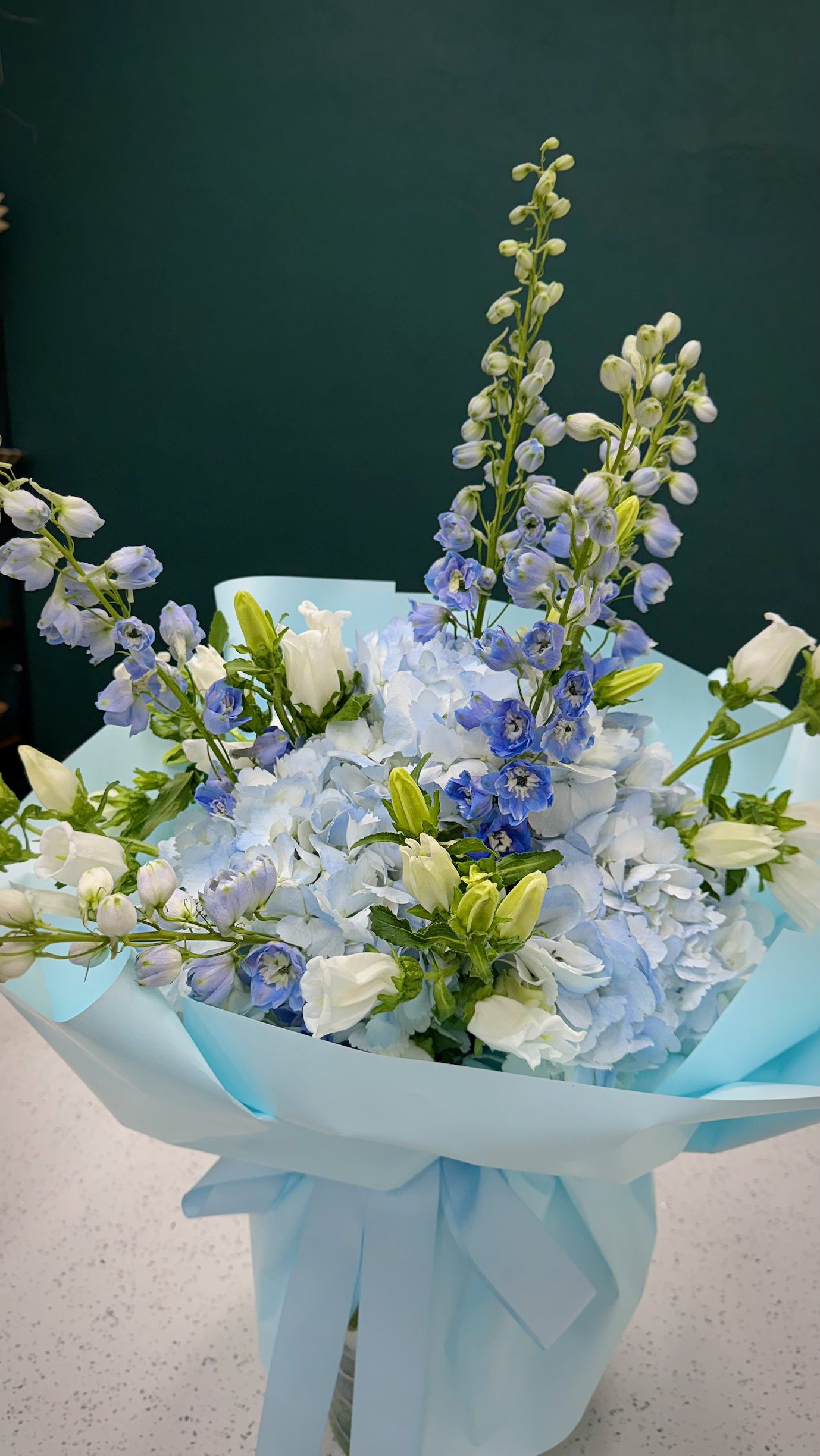 Azure Sky | Dreamy Blue & White Wildflower Bouquet