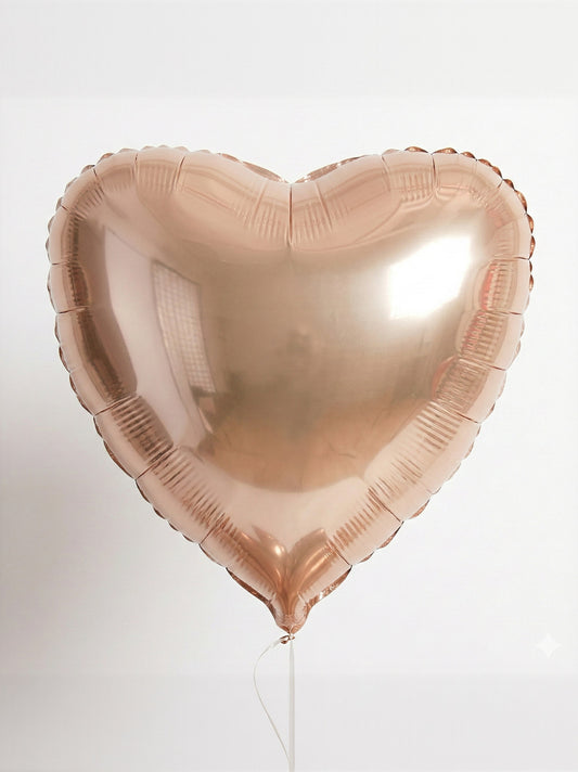 Gold Heart Foil Balloons