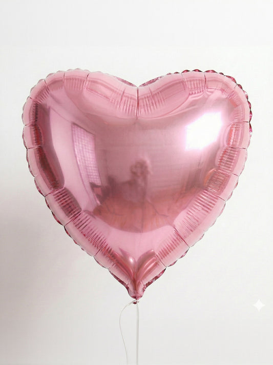 Light Pink Heart Foil Balloons