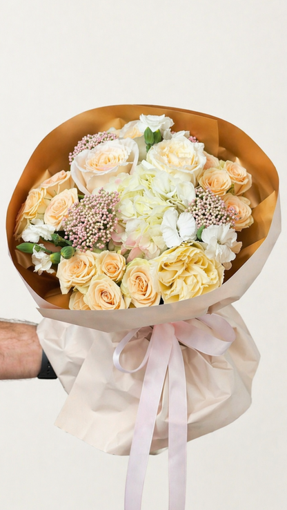 Peach & Cream Bouquet
