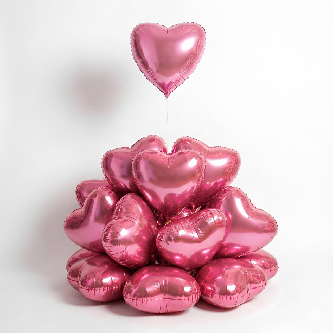 Light Pink Heart Foil Balloons – Luxury Event Decor