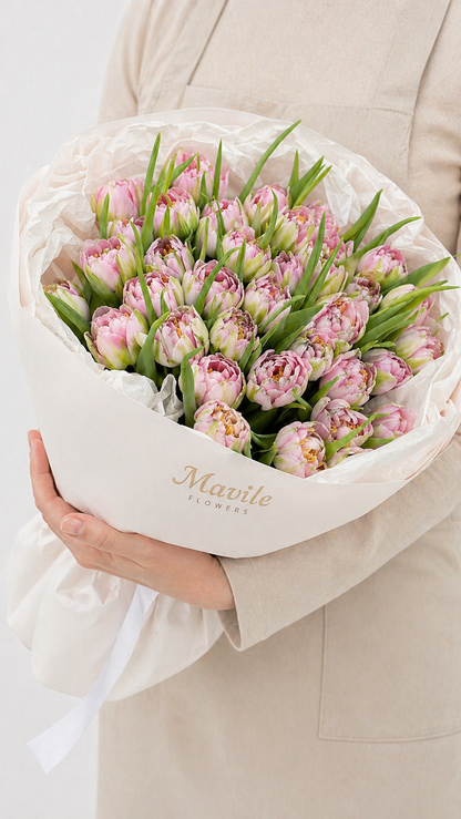Lumière Peony Tulips Bouquet