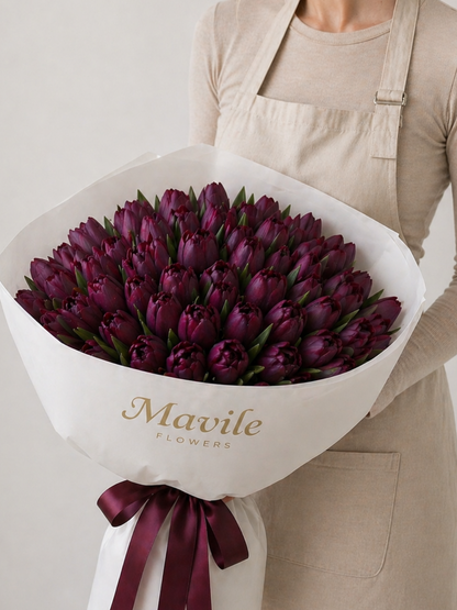 Nocturne Tulips Bouquet