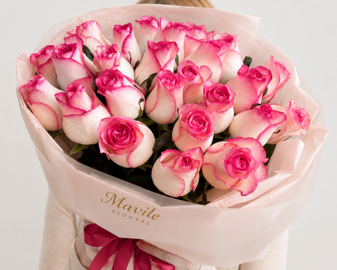 Pink Élise Rose Bouquet