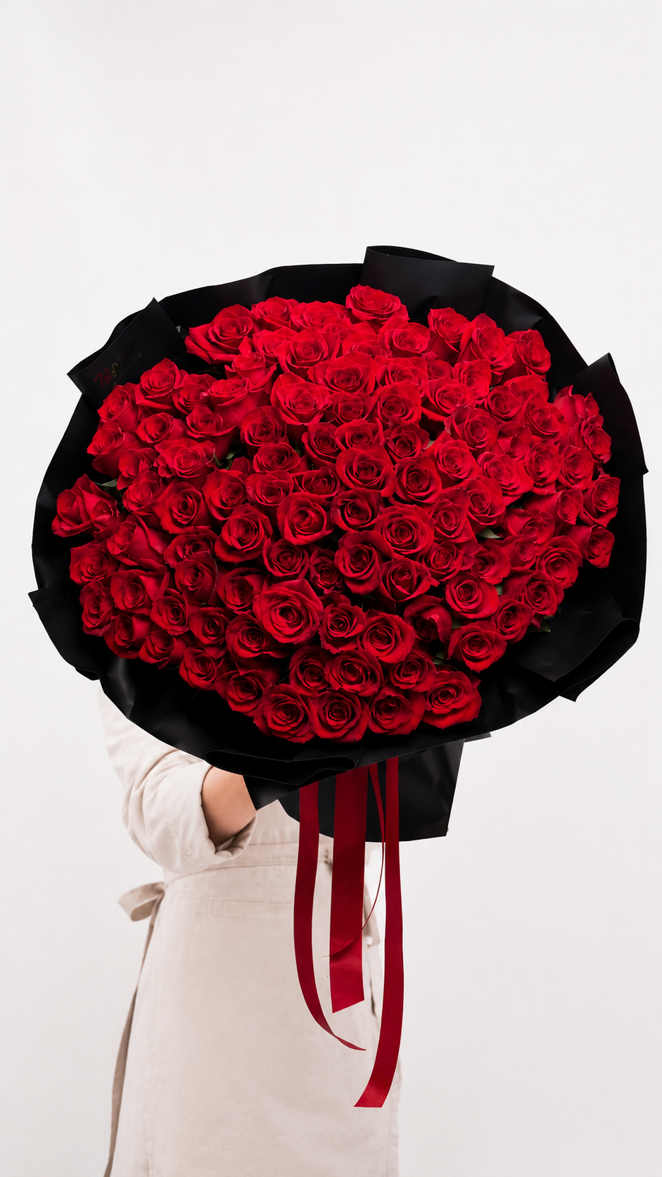 Crimson Kiss Red Rose Bouquet