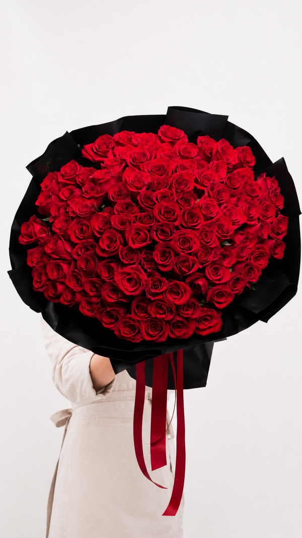 Crimson Kiss Bouquet