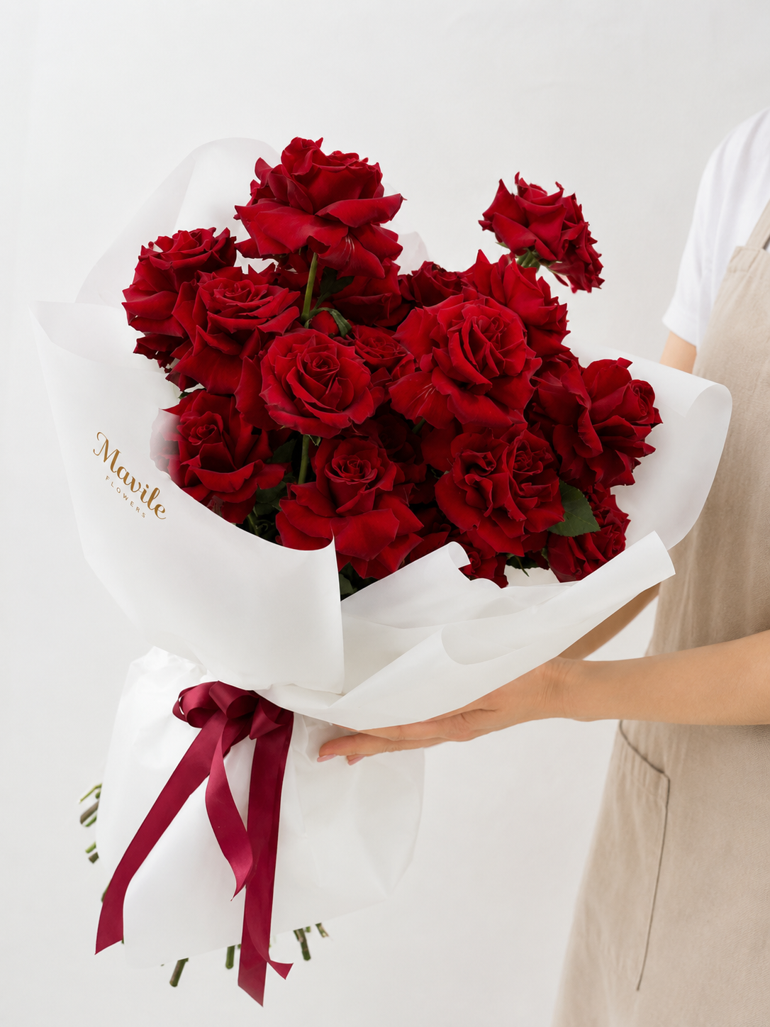 Rouge de Paris Red Rose Bouquet
