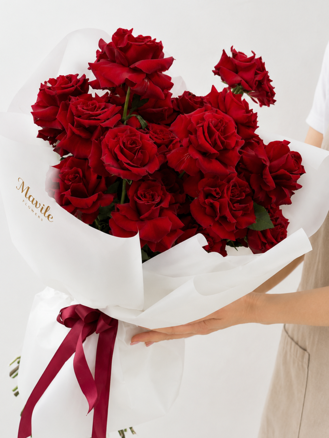 Rouge de Paris Red Rose Bouquet