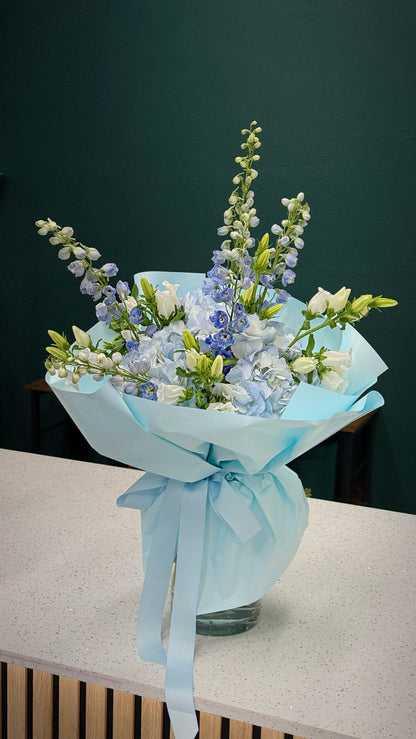 Azure Sky | Dreamy Blue & White Wildflower Bouquet