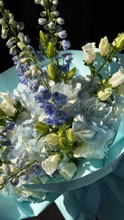 Azure Sky | Dreamy Blue & White Wildflower Bouquet