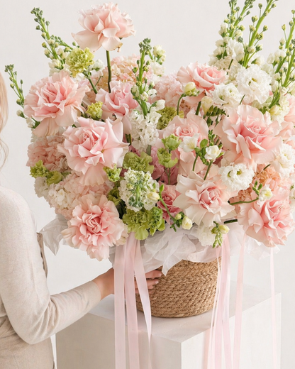 Powder Garden Rose Arrangement