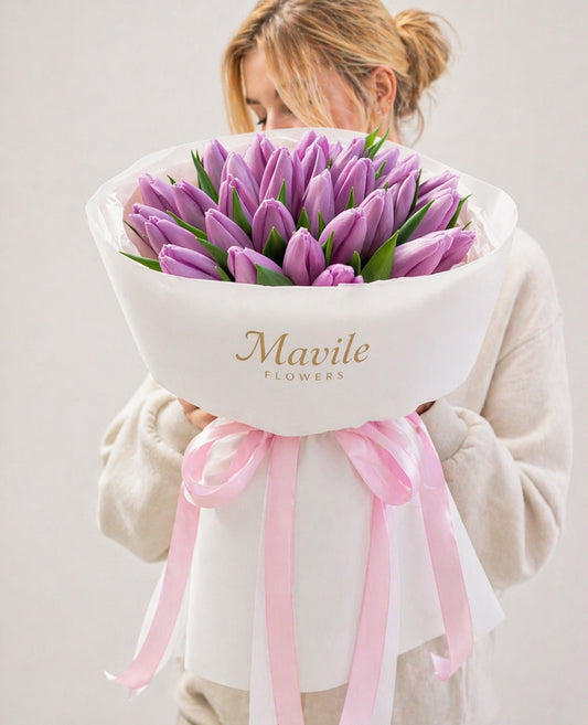 Lilac Tulip Bouquet — Lilac Whisper