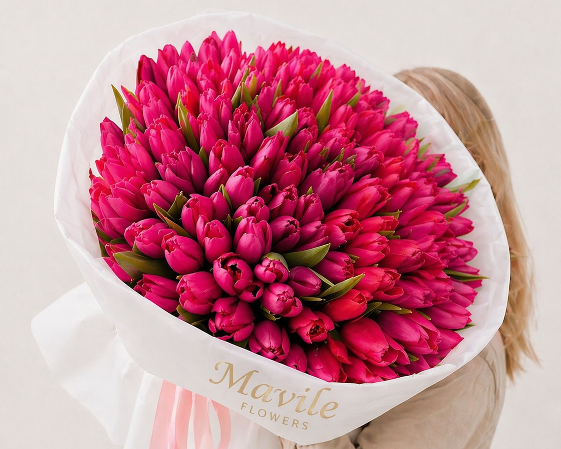 Blush Tulips Couture