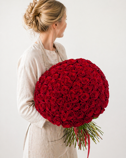 Crimson Dome Bouquet – Mavile Flowers Signature