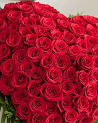Heart-Shaped 101 Red Roses – Luxury Love Arrangement