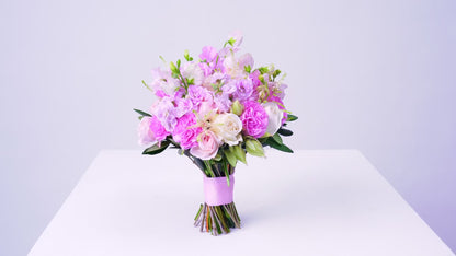 Champagne Rosé — Sparkling Bridal Bouquet