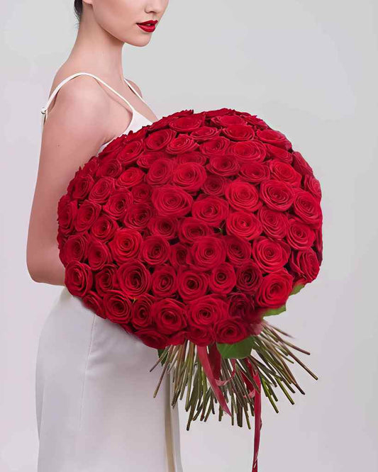 75 Premium Red Roses Bouquet